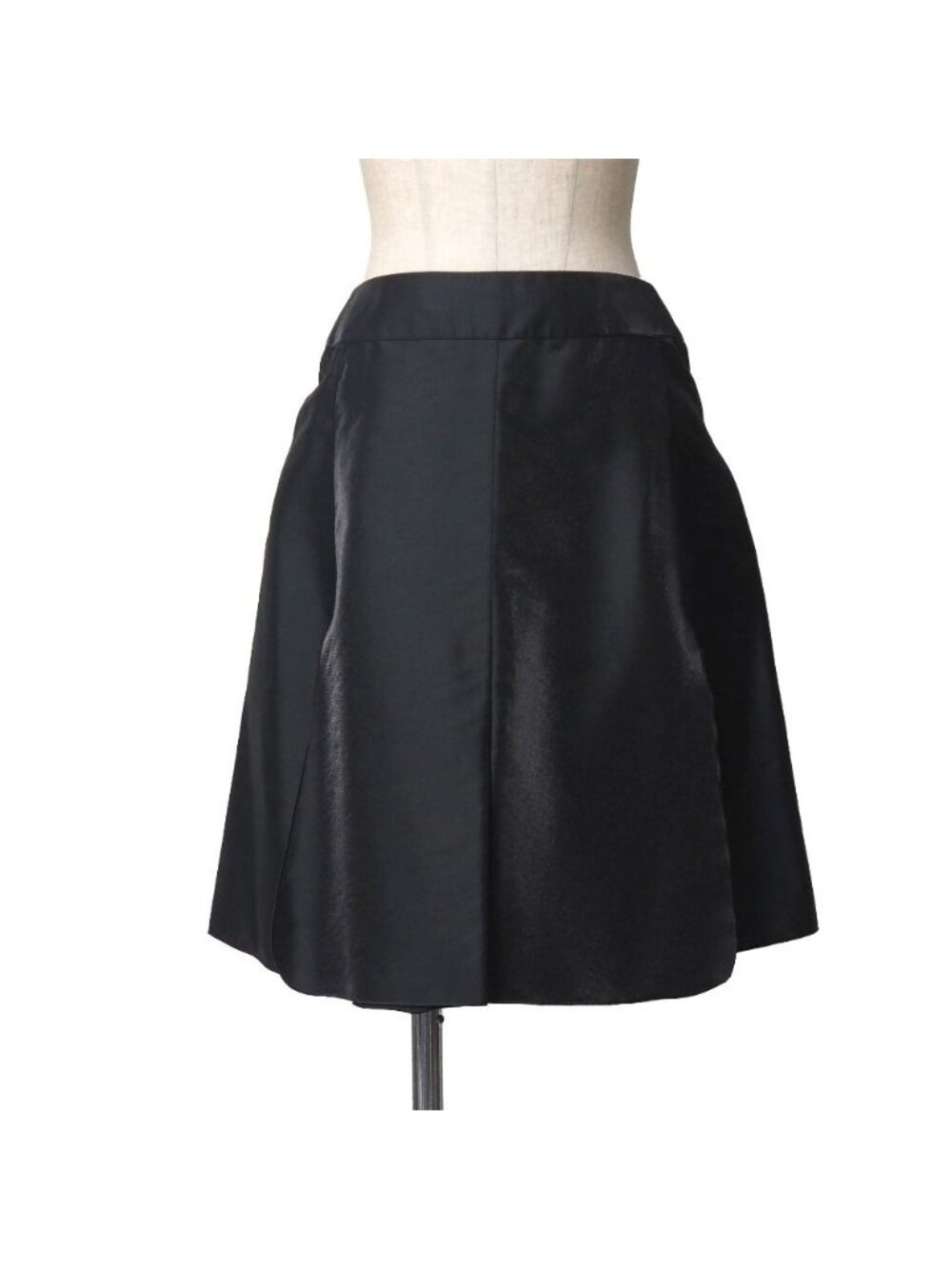 Chanel Vintage Mini Skirt 36 CC Coco Button Slit